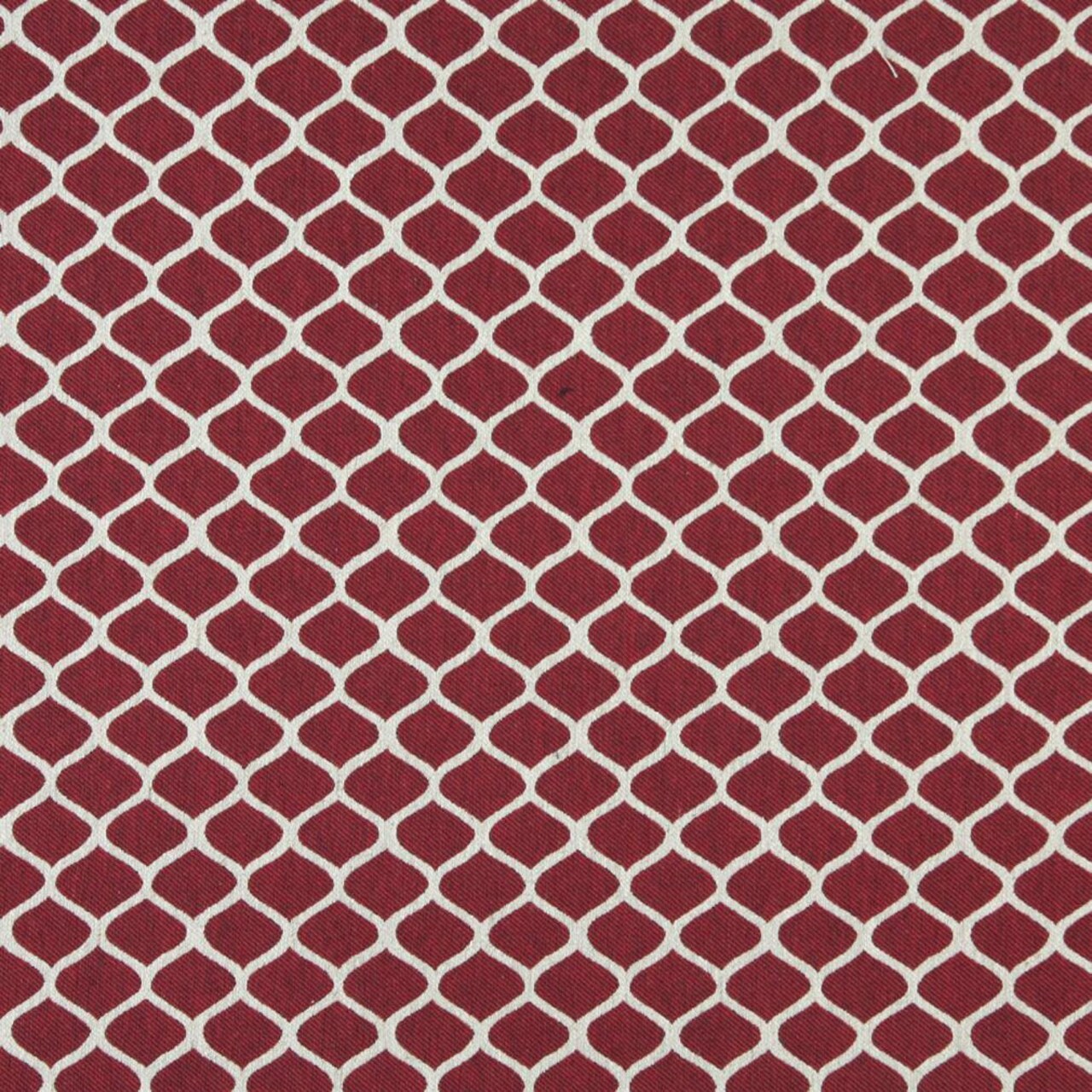 1 Yard Durable Cotton Polyester Flax Upholstery Fabric Railroaded Small Geometric Repeat 54 Inch Width